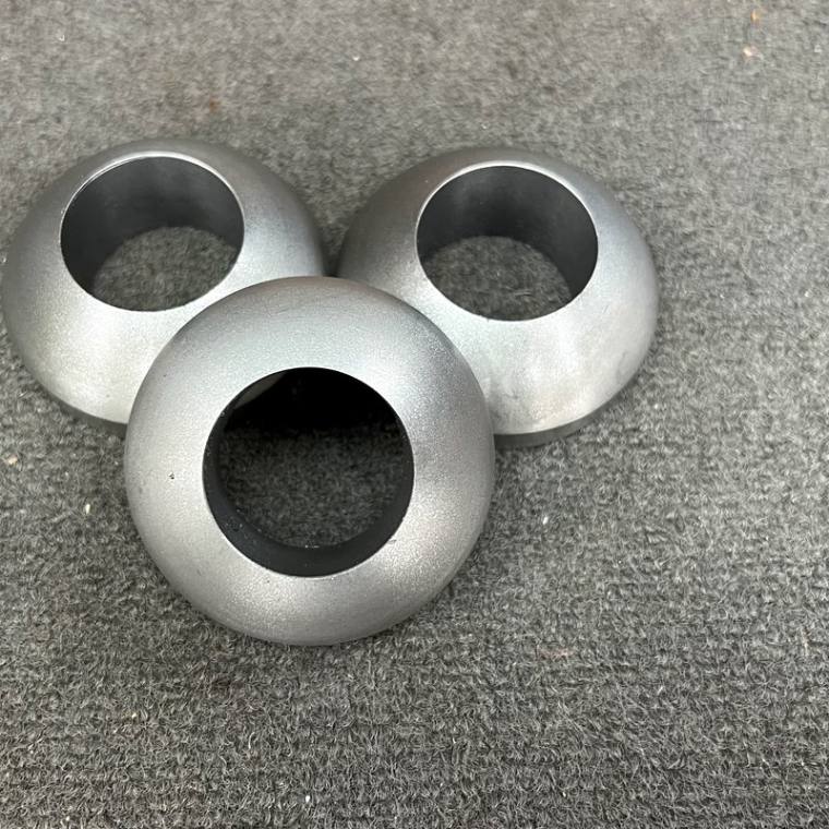 Cast iron sphere components, turned