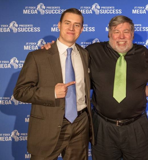 Jan-Marc, Founder of TrueNorth Engineering, with Steve Wozniak, Apple co-founder